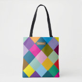 Kleurrijke Cute Chic Trendy Stijlvolle Tote Tote Bag (Voorkant)