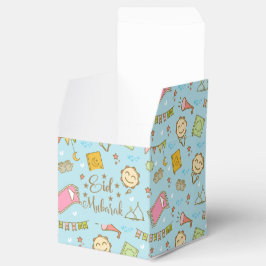 Kleurrijke Cute Fun Eid Mubarak-feestcadeautjesdoo Bedankdoosjes
