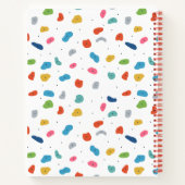 Kleurrijke Cute Kids Rotsbeklimmen Notitieboek (Achterkant)