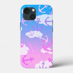 Kleurrijke Cute Zwevende Ankers Pastel Case-Mate iPhone Case