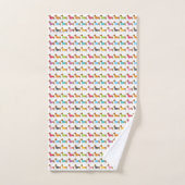 Kleurrijke Dachshonds Bad Handdoek Set (Handdoek)