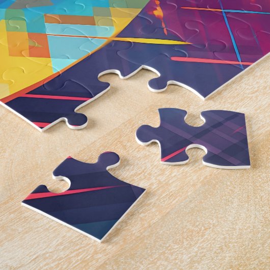 Kleurrijke Dachshund Art Legpuzzel (Zijkant)