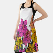 Kleurrijke Daffodils Bloemen Ontwerp Schort (Insitu)