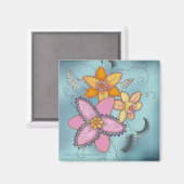 Kleurrijke Daffodils Magnet (Voorkant / Achterkant)