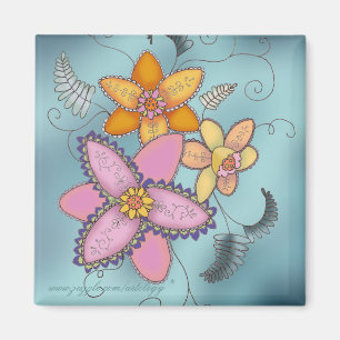 Kleurrijke Daffodils Magnet