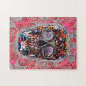 Kleurrijke dag van de dode roze luchtballonnen legpuzzel (Horizontaal)