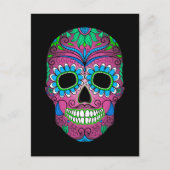 Kleurrijke dag van de dode suikerschedel briefkaart (Voorkant)