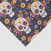 Kleurrijke dag van de dode suikerschedel naadloos  tissuepapier (Detail)