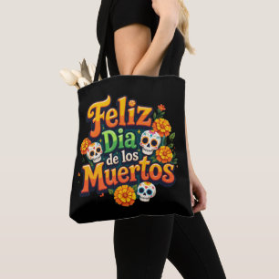 Kleurrijke Dag van de Doden Suikerschedels Afrikaa Tote Bag