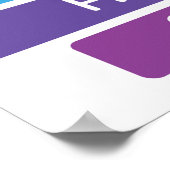 Kleurrijke dag van de week van het onderwijs poster (Hoek)