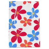 kleurrijke dagen op wit medium cadeauzakje (Voorkant)