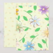 Kleurrijke dageraad, uitnodiging (Voorkant / Achterkant)