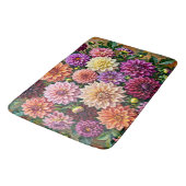 Kleurrijke Dahlia Bloemen Badmat (Gekanteld)