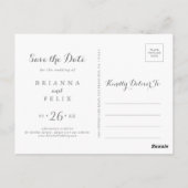 Kleurrijke Dainty Wild Horizontaal Save the Date Briefkaart (Achterkant)
