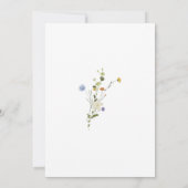 Kleurrijke Dainty Wild I Do BBQ Engagement Party Kaart (Achterkant)