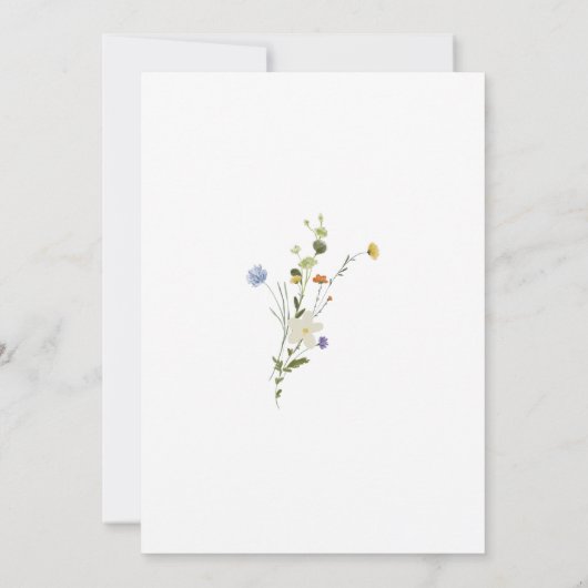 Kleurrijke Dainty Wild I Do BBQ Engagement Party Kaart (Achterkant)