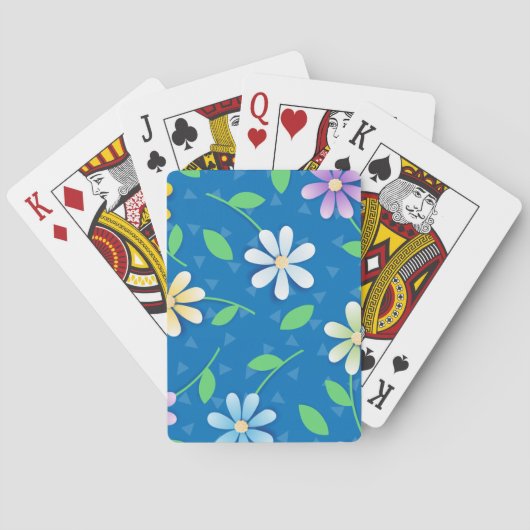 Kleurrijke daisies pokerkaarten (Achterkant)