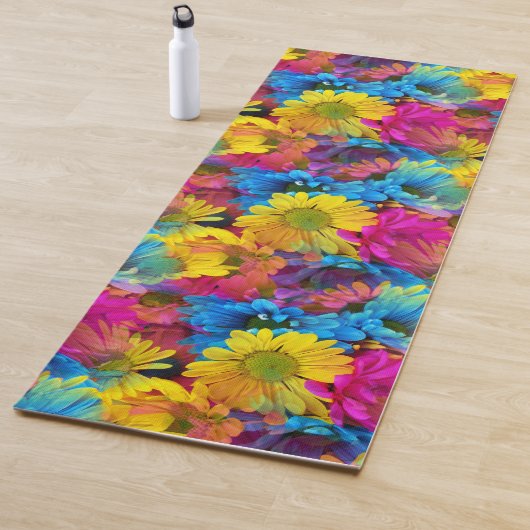 Kleurrijke Daisies Yoga Mat (In situ)
