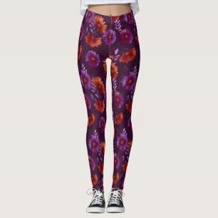 Kleurrijke Daisy Accent Kleding Cardio Leggings