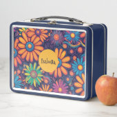 Kleurrijke Daisy bloem rustiek psychedelisch patro (In situ)