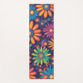 Kleurrijke Daisy bloem rustiek psychedelisch patro Yogamat (Voorkant)