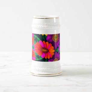 Kleurrijke Daisy Bouquet Patroon Bierpul