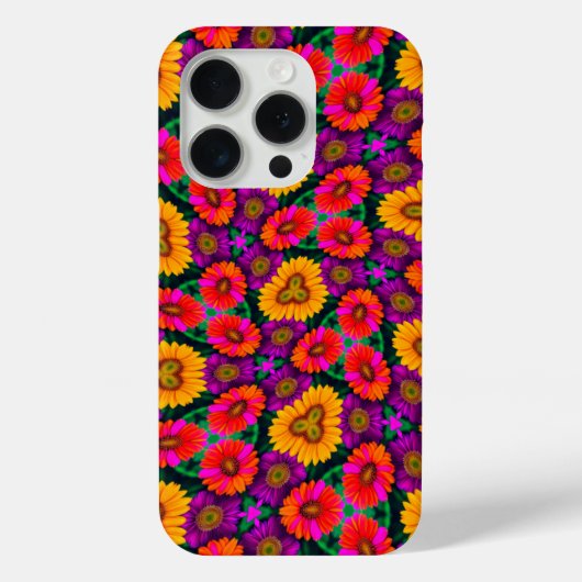 Kleurrijke Daisy Bouquet Patroon Case-Mate iPhone Case (Achterkant)