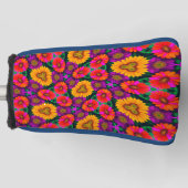 Kleurrijke Daisy Bouquet Patroon Golfheadcover (Voorkant)
