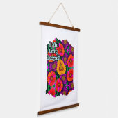 Kleurrijke Daisy Bouquet Patroon Hangend Wandkleed (Gebogen)