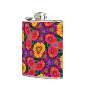 Kleurrijke Daisy Bouquet Patroon Heupfles (Links)