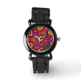 Kleurrijke Daisy Bouquet Patroon Horloge