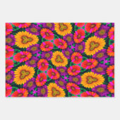 Kleurrijke Daisy Bouquet Patroon Inpakpapier Vel (Voorkant 2)