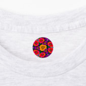 Kleurrijke Daisy Bouquet Patroon Labels (Aangebracht)