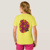 Kleurrijke Daisy Bouquet Patroon T-shirt (Achterkant volledig)