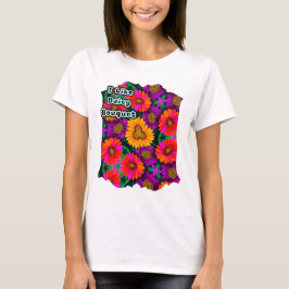 Kleurrijke Daisy Bouquet Patroon T-shirt