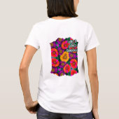 Kleurrijke Daisy Bouquet Patroon T-shirt (Achterkant)