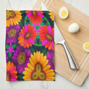 Kleurrijke Daisy Bouquet Patroon Theedoek