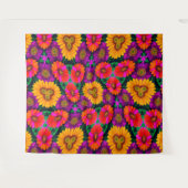 Kleurrijke Daisy Bouquet Patroon Wandkleed (Voorkant (horizontaal))