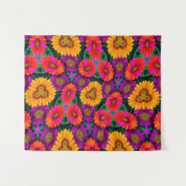 Kleurrijke Daisy Bouquet Patroon Wandkleed (Voorkant (horizontaal))