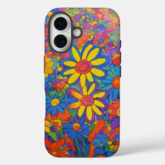 kleurrijke daisy-explosie Case-Mate iPhone case (Achterkant)