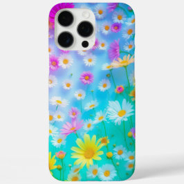 Kleurrijke Daisy Flower Field Art iPhone 16 Pro Max Hoesje