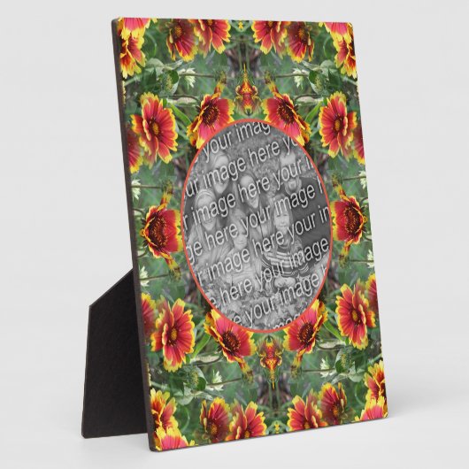 Kleurrijke Daisy Flowers Creëer Uw eigen foto Fotoplaat (Zijkant)