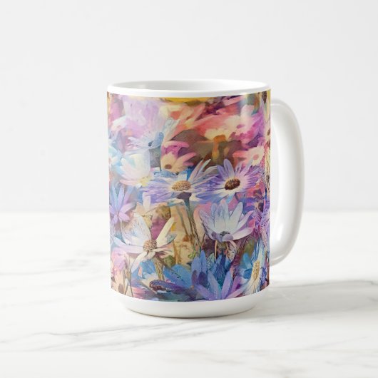 Kleurrijke Daisy Garden Art Mok Cup (Voorkant rechts)