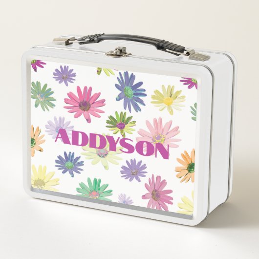 Kleurrijke Daisy met Naam (Voorkant)