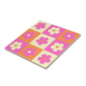 Kleurrijke Daisy Patroon Retro BOHO Chic Bloemen Tegeltje (Zijkant)