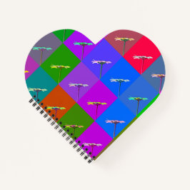 Kleurrijke Daisy Squares, Abstract Notitieboek