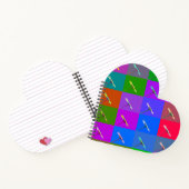 Kleurrijke Daisy Squares, Abstract Notitieboek (Binnen)