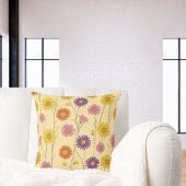 Kleurrijke Daisy Wildflower Patroon Kussen