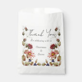 Kleurrijke Daisy Wildflower Waterverf Bloemen Bedankzakje (Voorkant)