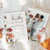 Kleurrijke Daisy Wildflower Waterverf Bloemen Foto Kaart